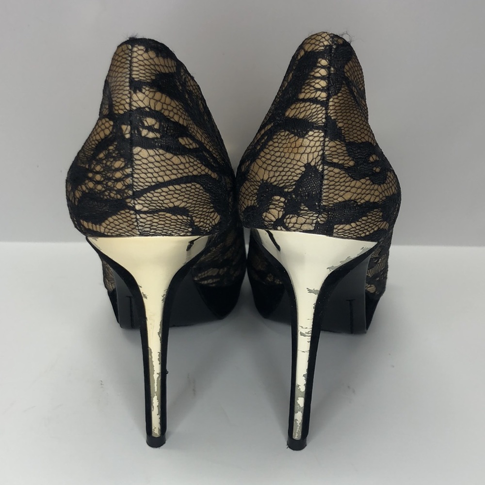 Guess Platform Stilettos Open Toe Size 9m Black &… - image 2